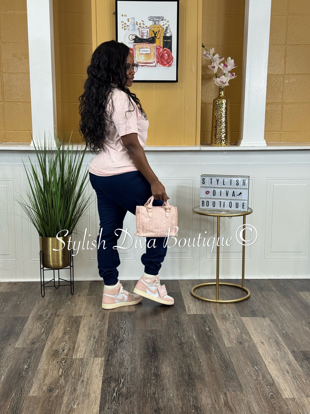 Kima Cargo Joggers (Navy)