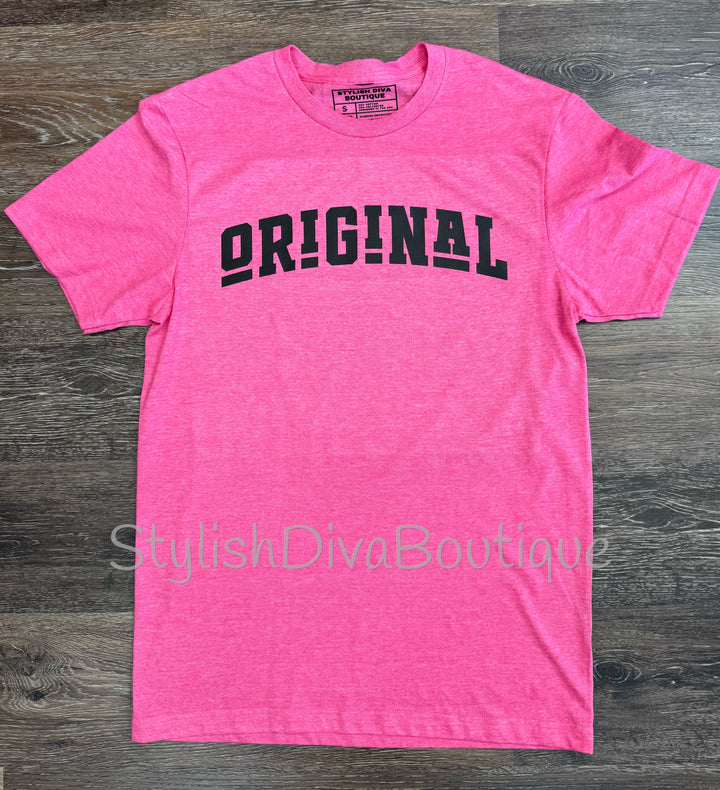 ORIGINAL Signature Graphic Tee (Heather Diva Pink)