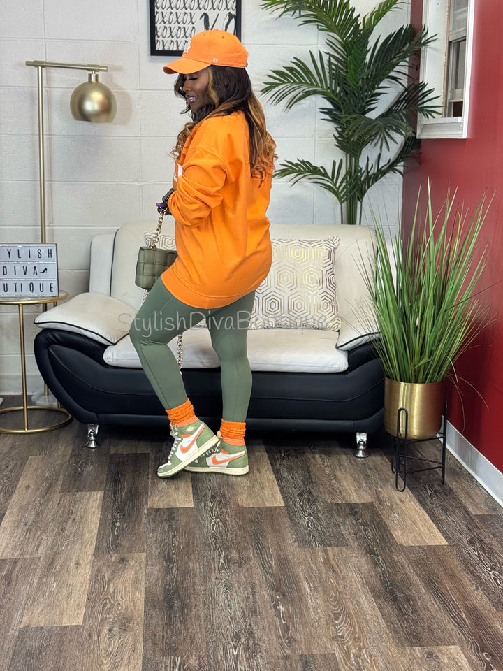 Butter Soft Microfiber Leggings up to 3XL (Lt Olive)