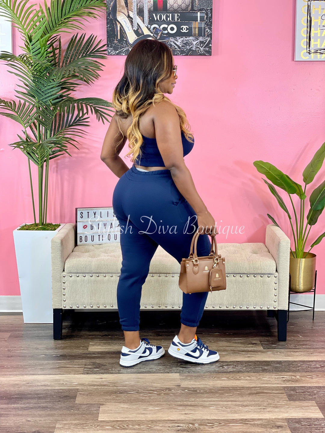 Finding Time Jogger Set (Navy)