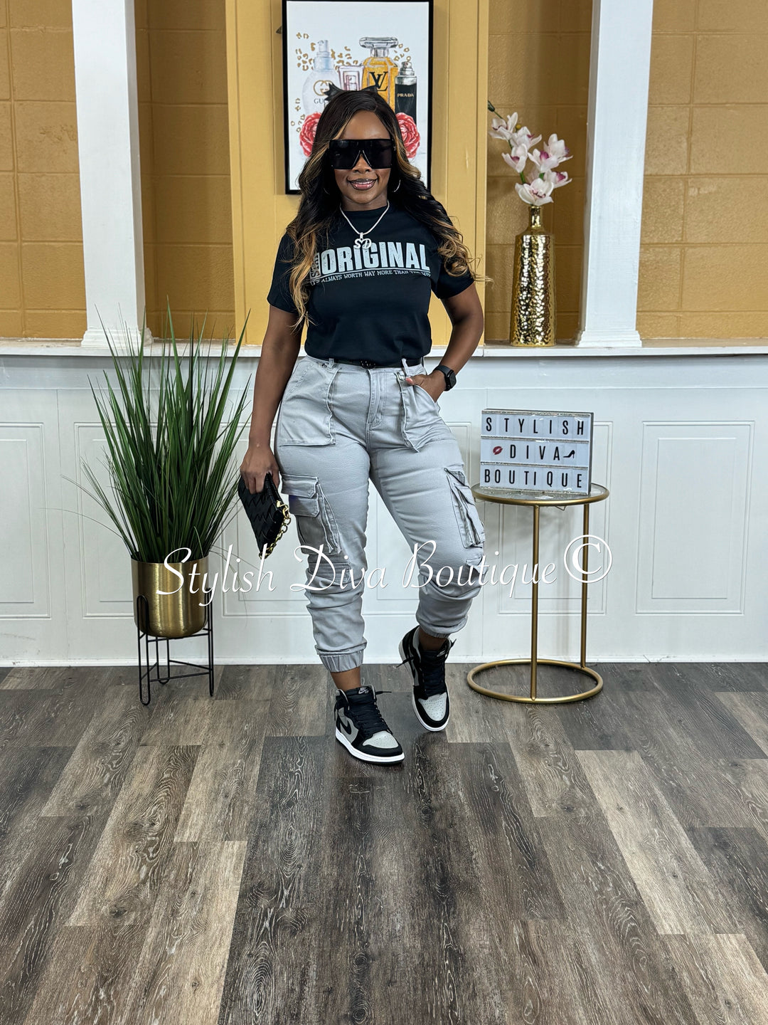 Sienna Cargo Joggers (Grey)