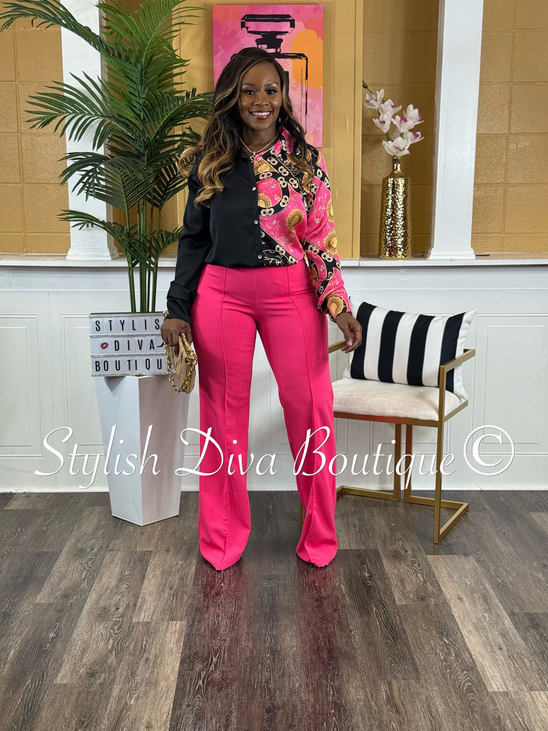 Gina Pants (Hot Pink)
