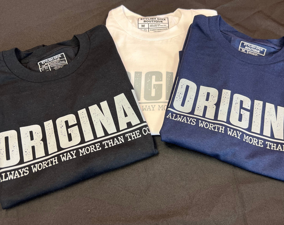 Stay ORIGINAL Graphic Tee (Grey Print)