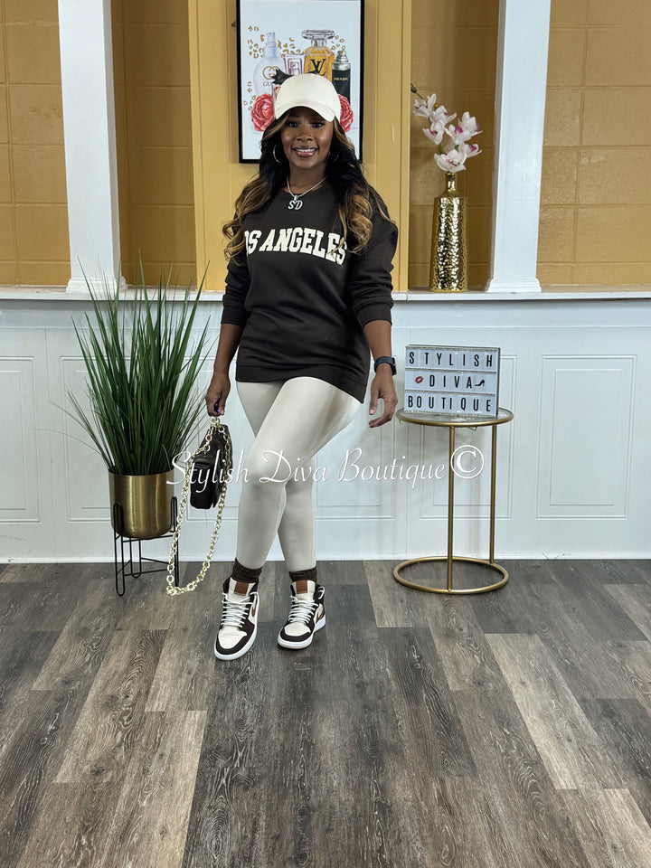 Butter Soft Microfiber Leggings (Beige)