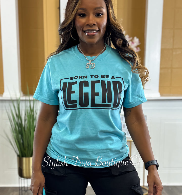 Born to be a Legend Graphic Tee (Black Print)