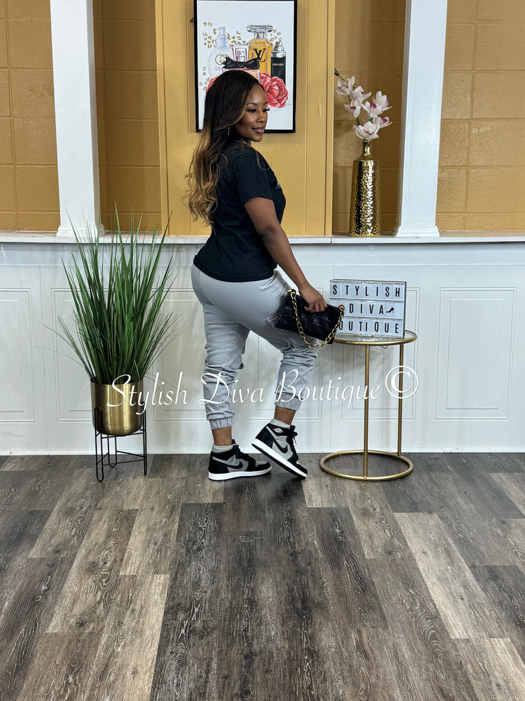 Sienna Cargo Joggers (Grey)