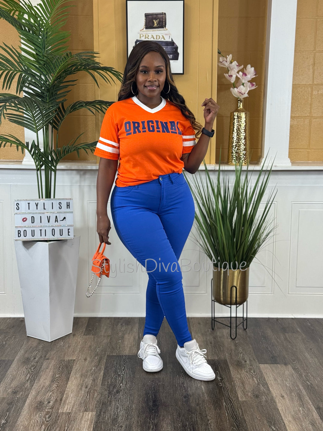 So Curvy Stretch Skinny Jeans up to 2XL (Royal Blue)