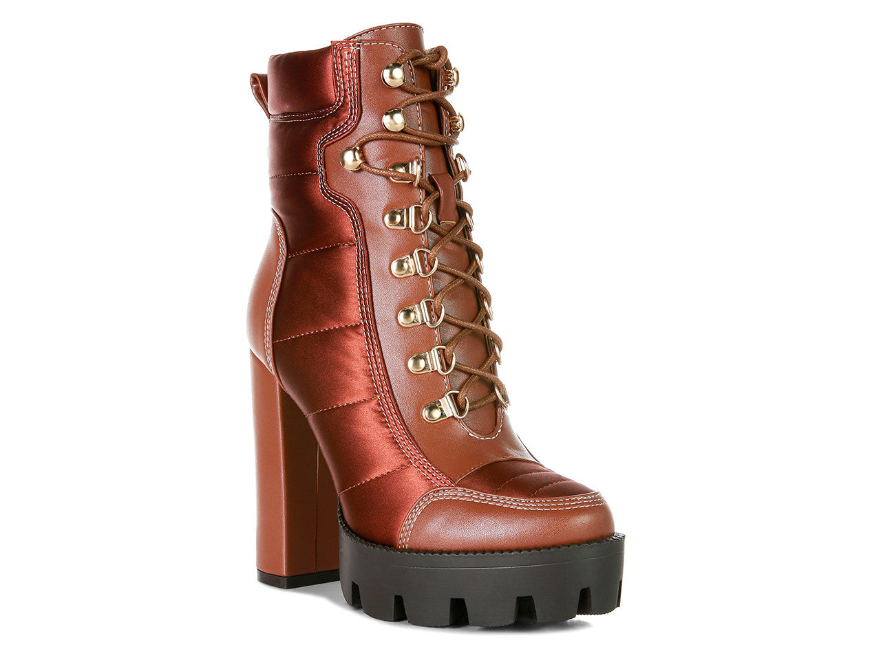 RUSSELL & BROMLEY Grand Heeled Biker Boot With Rhinestone Welt | Endource