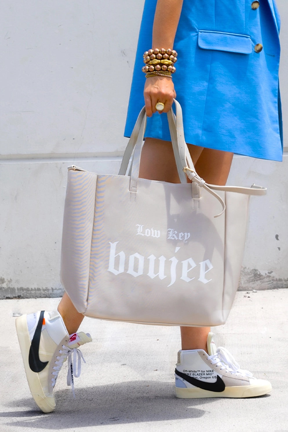 Low Key Boujee Never Full Tote (Natural Nude)