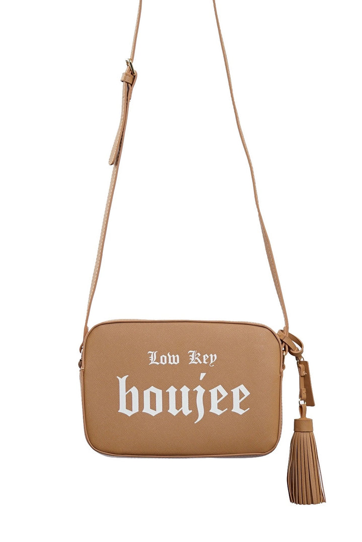 Low Key Boujee Boxy Bag (Camel)