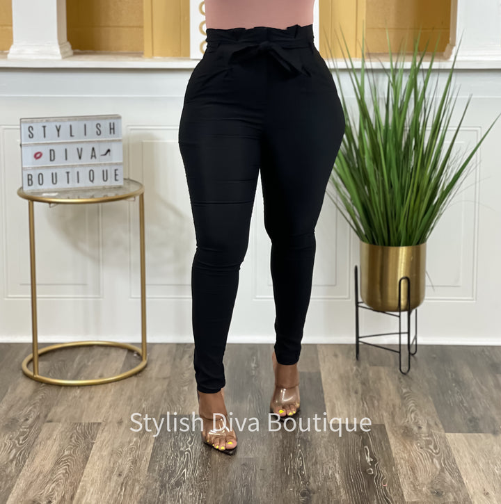 Luxe Diva Pants up to 3XL (Black)