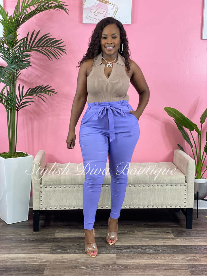 Luxe Diva Pants up to 3XL (Passion Lavender)