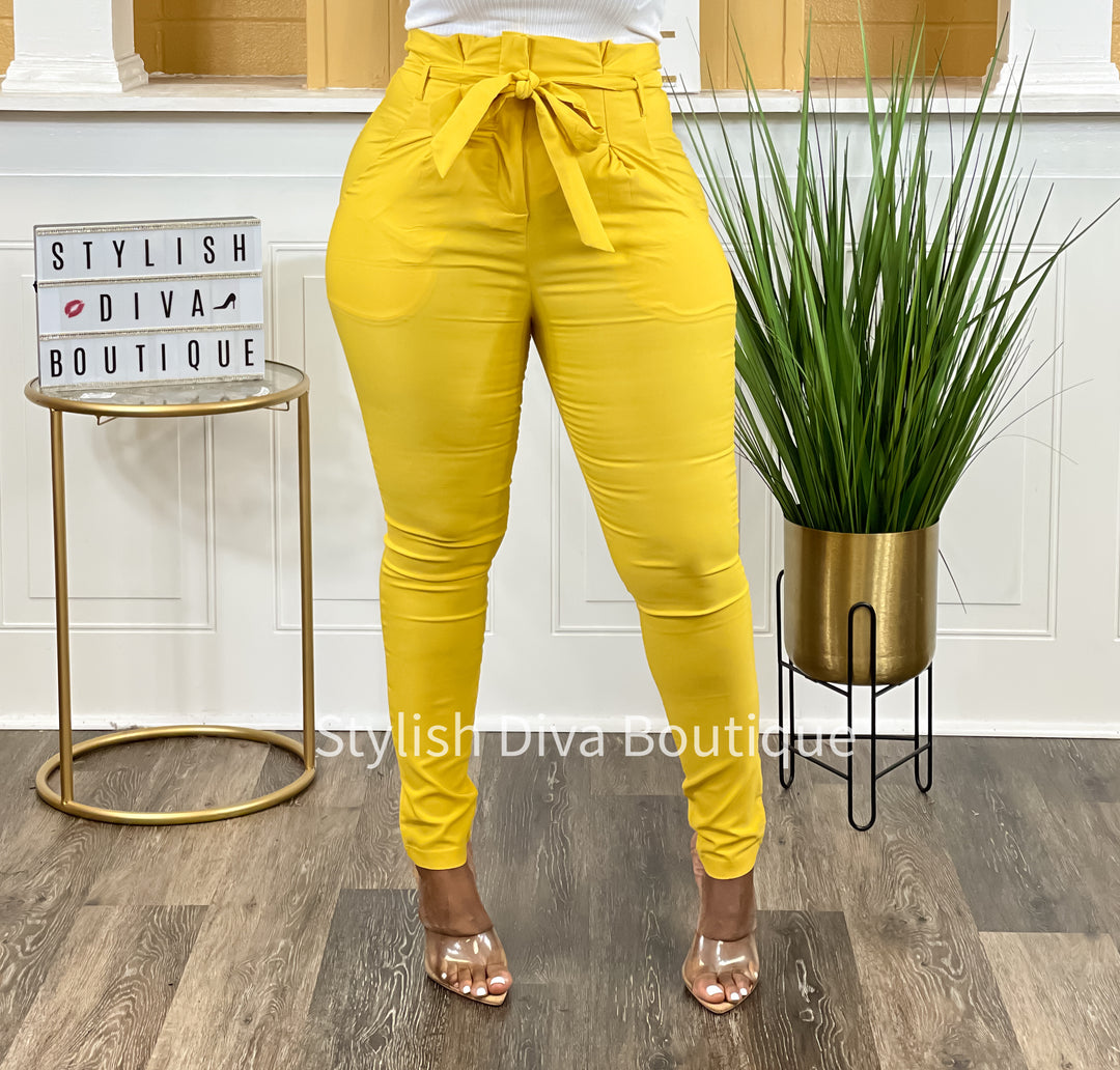 Luxe Diva Pants (Yellow)