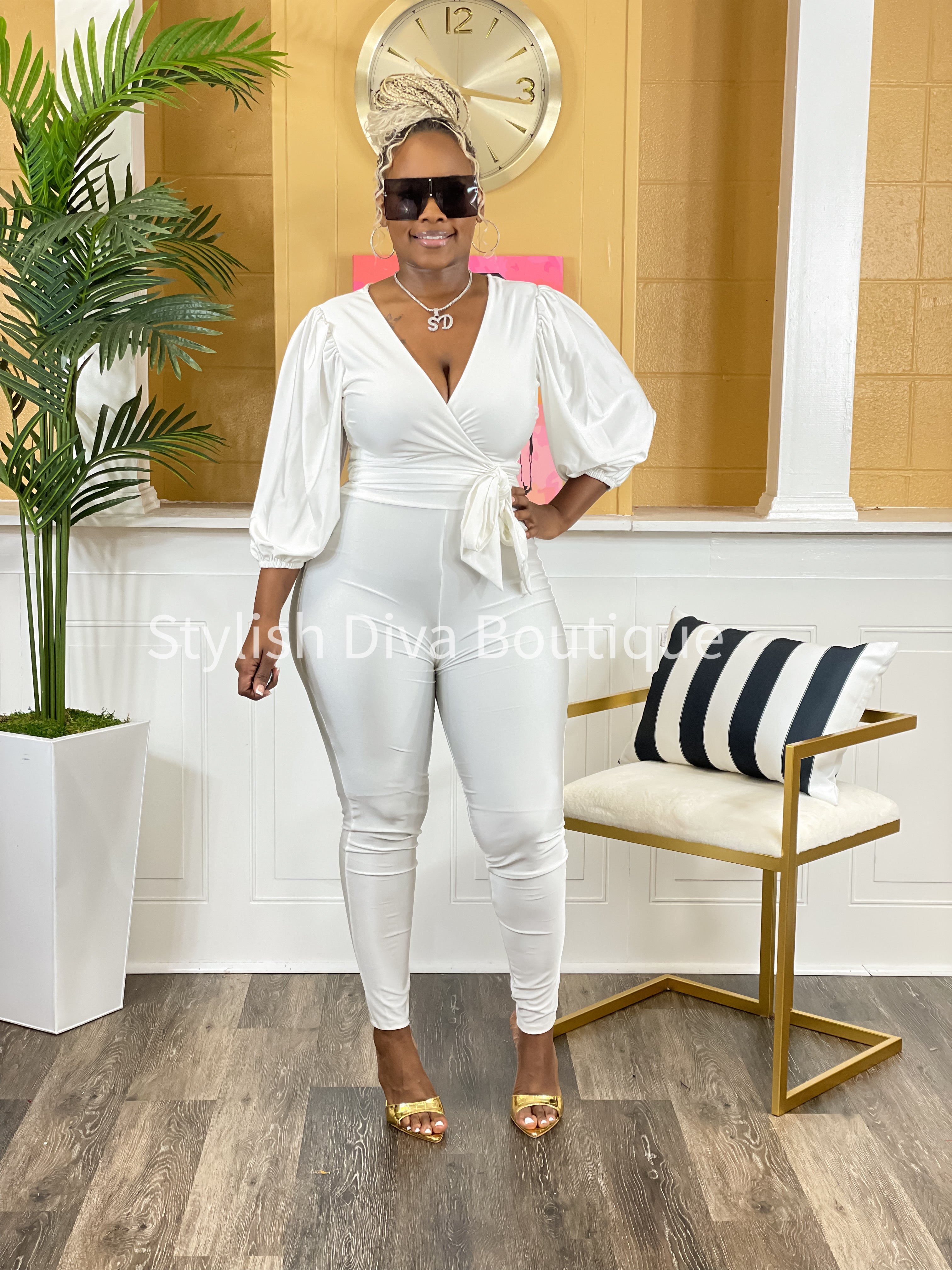 Boutique best sale white jumpsuit