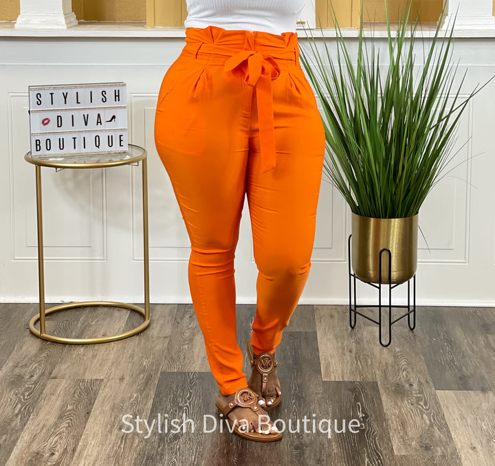 Luxe Diva Pants (Orange)