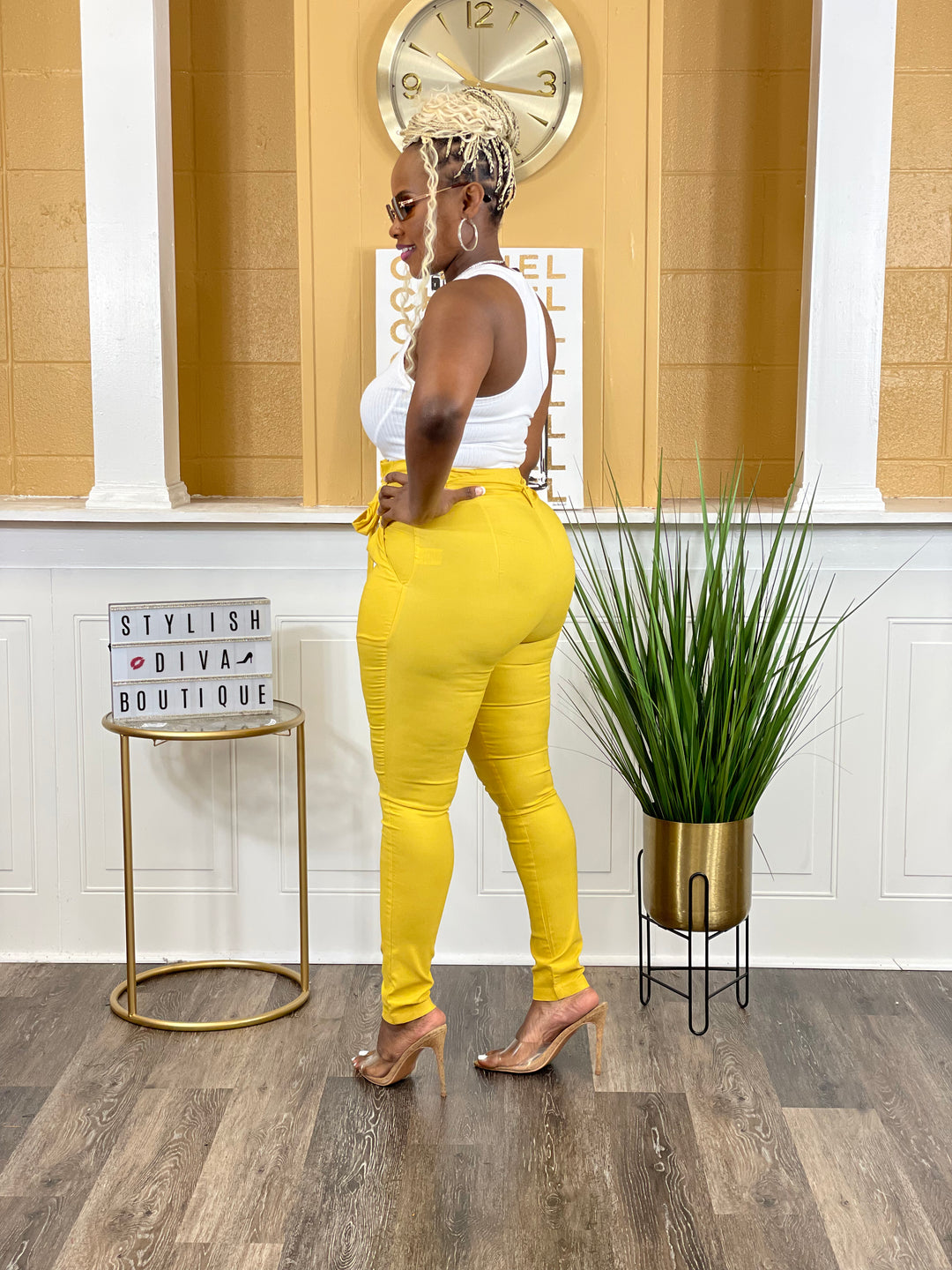 Luxe Diva Pants (Yellow)