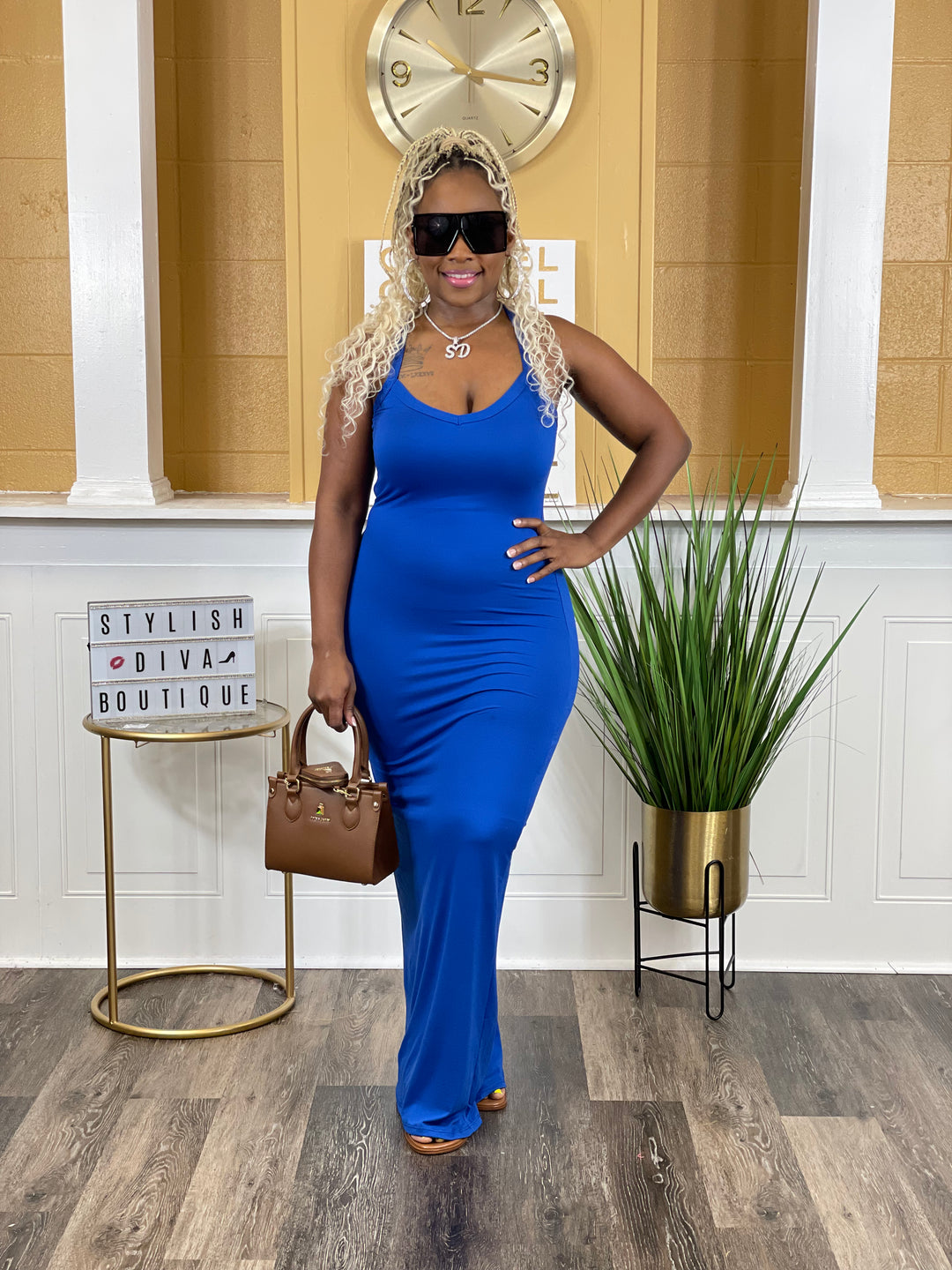 Plus size hotsell racerback maxi dress