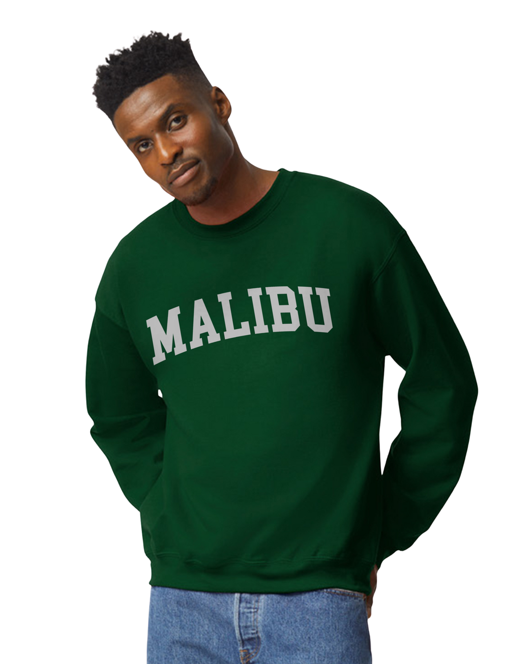 Malibu Sweatshirt Only up to 3XL (Grey Print)