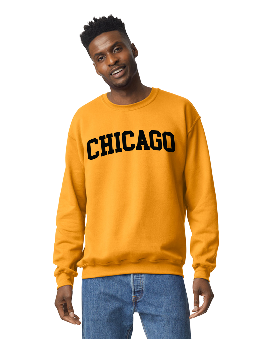 Chicago Sweatshirt Only up to 3XL (Black Print)