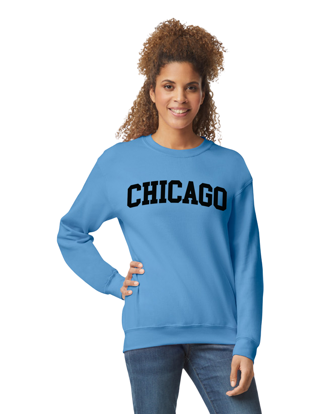 Chicago Sweatshirt Only up to 3XL (Black Print)