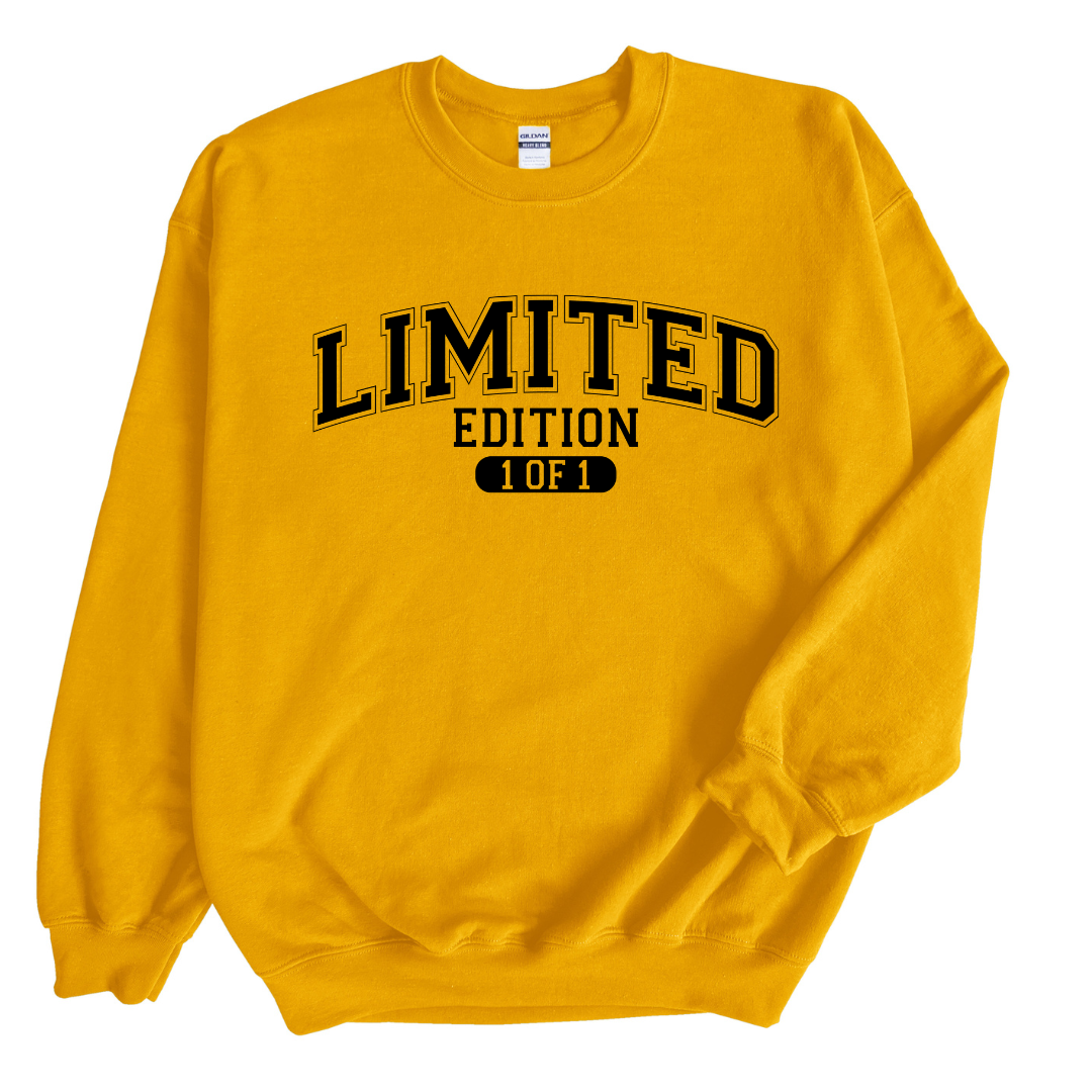 Limited Edition 1 of 1 Sweatshirt Only up to 3XL (Black Print)