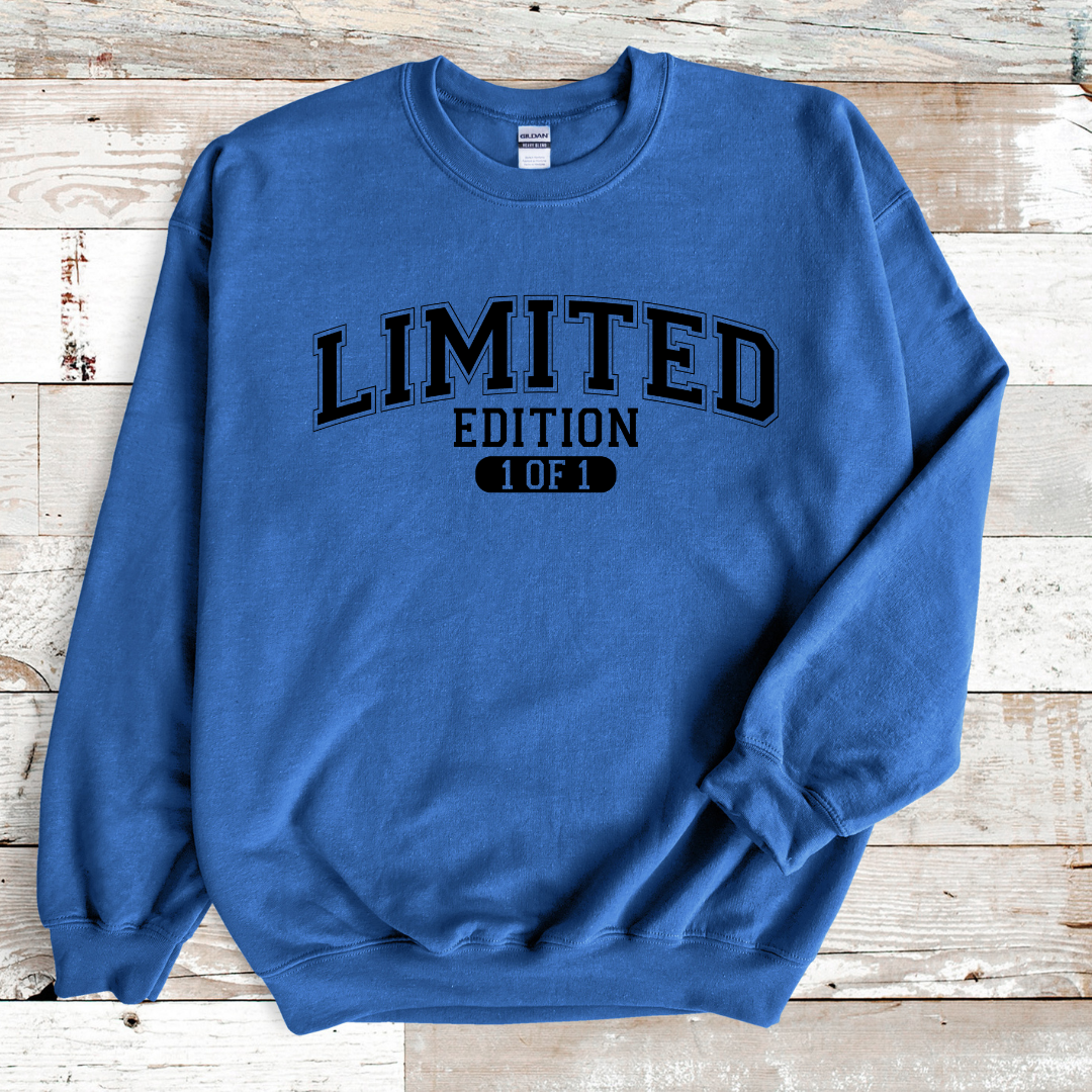 Limited Edition 1 of 1 Sweatshirt Only up to 3XL (Black Print)