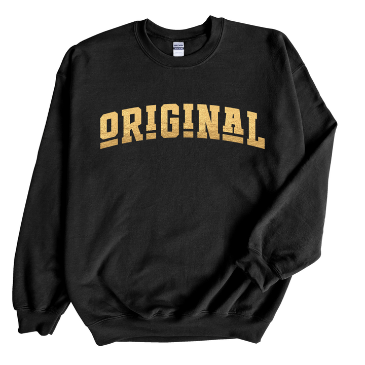 ORIGINAL Signature Sweatshirt Only up to 3XL (Metallic Gold Print)
