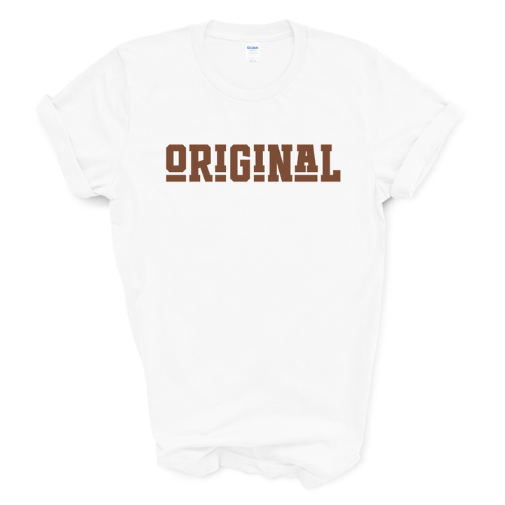 ORIGINAL Signature Graphic Tee (Brown Print)