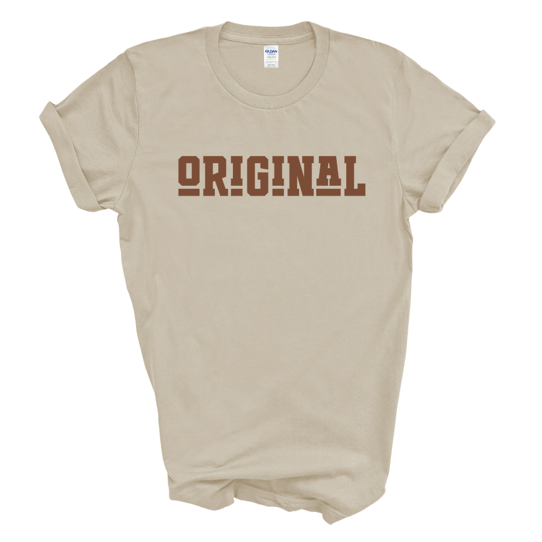 ORIGINAL Signature Graphic Tee (Brown Print)