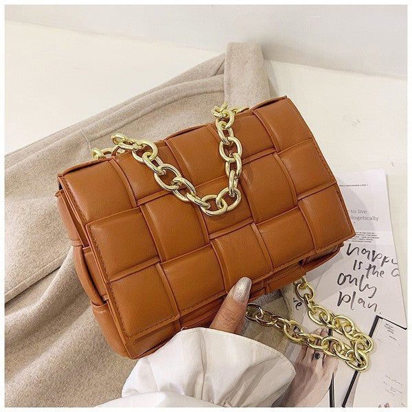ScarvesMe Fashion Trendy Solid Cassette Waist Belt Bag with Chain Strap  Clutch