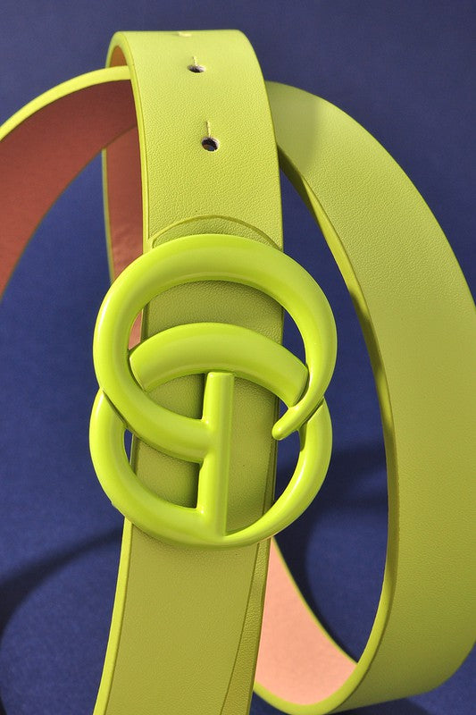 Color Coated GO Buckle Belt 1.2"