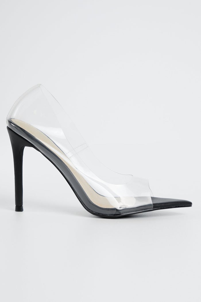 Perfect Night Transparent Heel (Black)