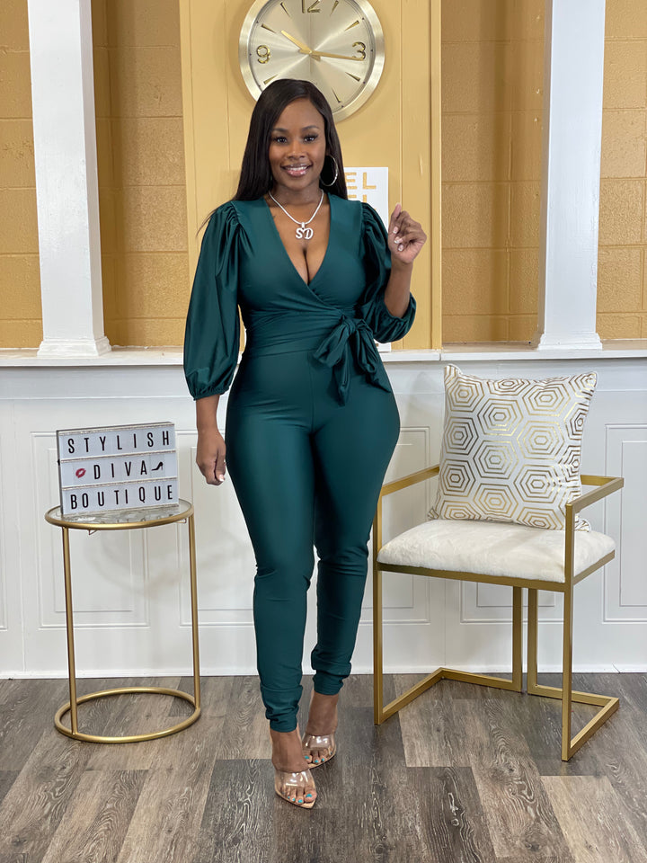 Dayna Jumpsuit up to 3XL (Green)