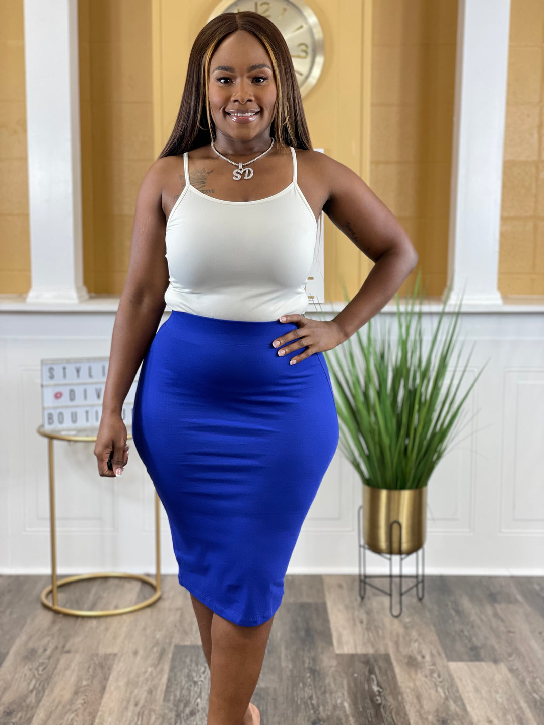 About My Business 3pc Set up to 3XL (Blue/Ivory)