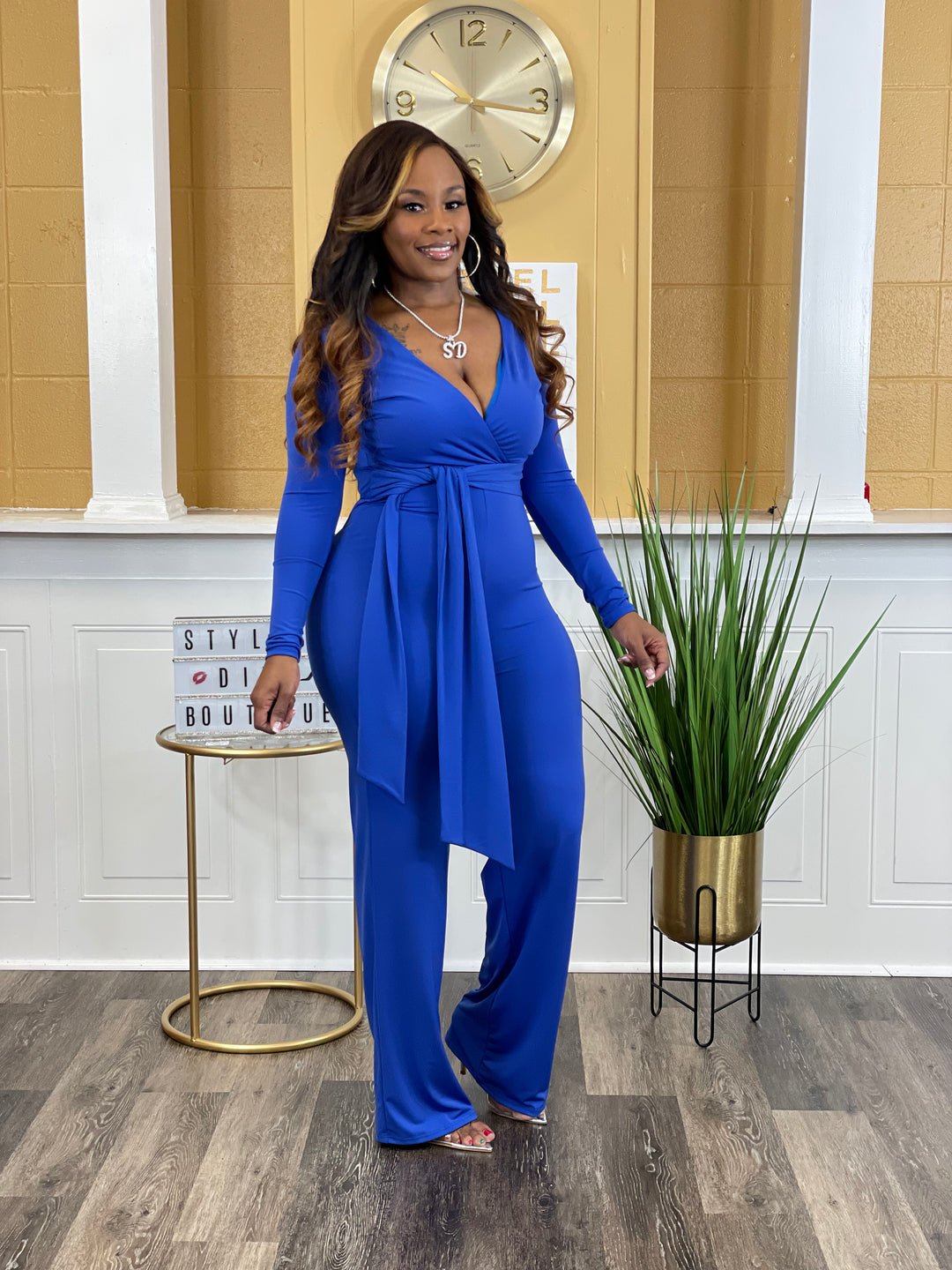 She's A Keeper Jumpsuit (Royal Blue)