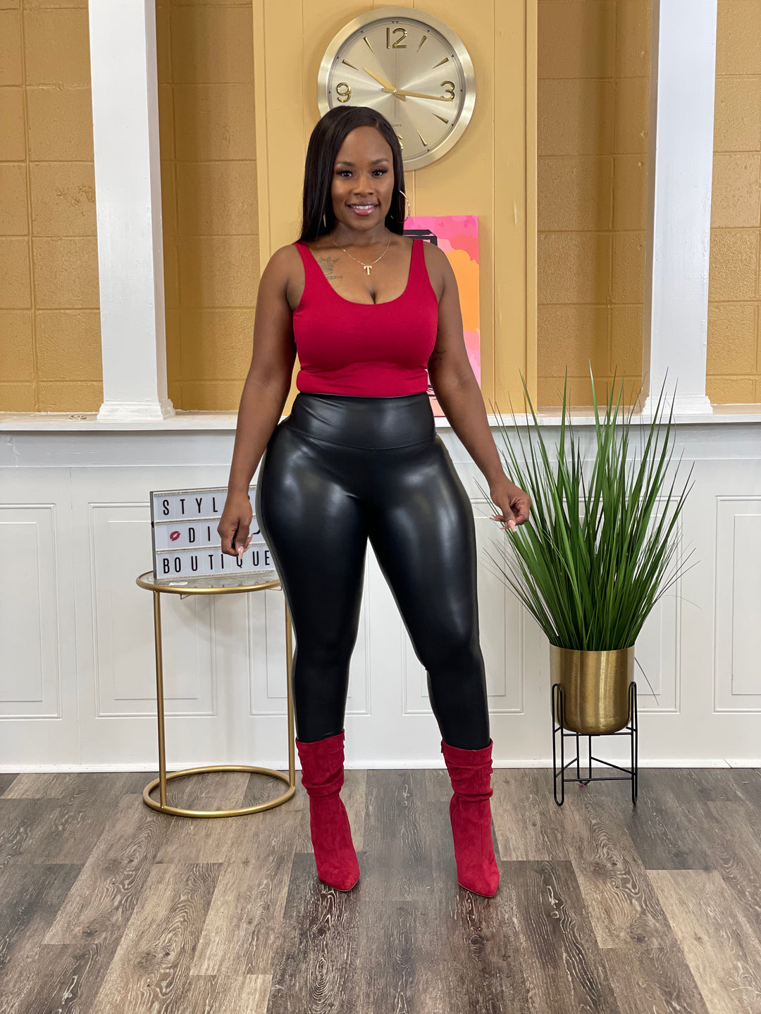 Faux Leather Leggings up to 3XL (Black) Stylish Diva Boutique Faux Leather Leggings up to 3XL (Black) Stylish Diva Boutique