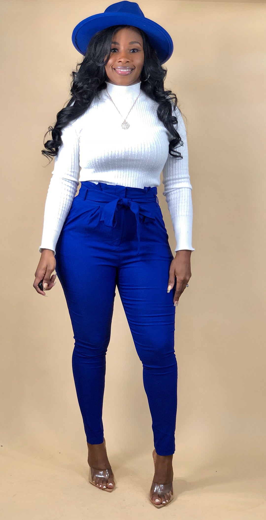 Luxe Diva Pants up to 3XL (Royal Blue)