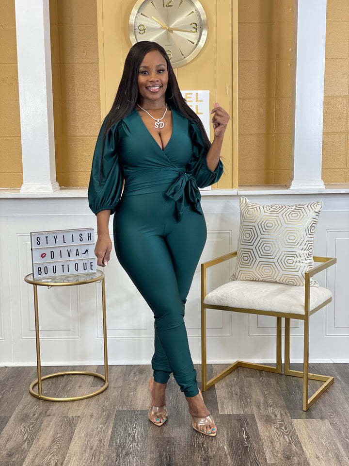 Dayna Jumpsuit up to 3XL (Green)