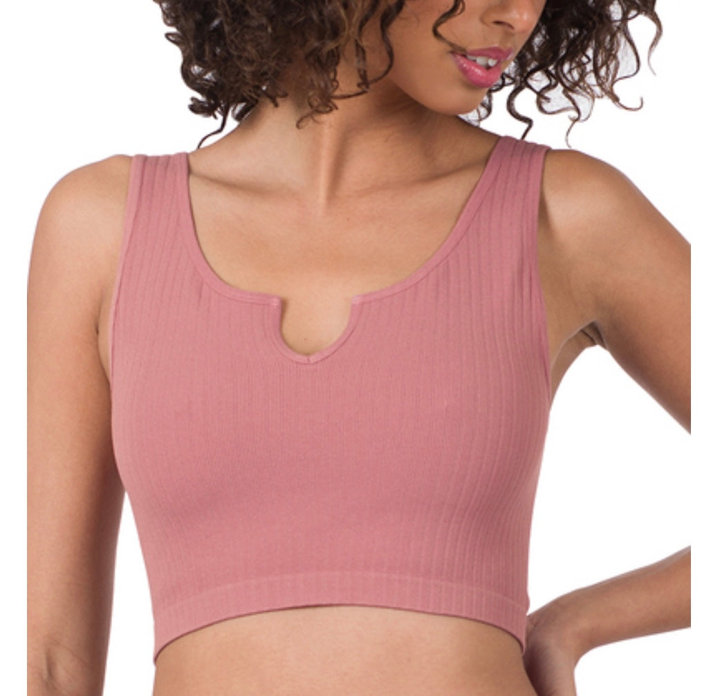 Split Crop Top String RIBBED SEAMLESS SPLIT NECK CROP TOP – Stylish Diva Boutique