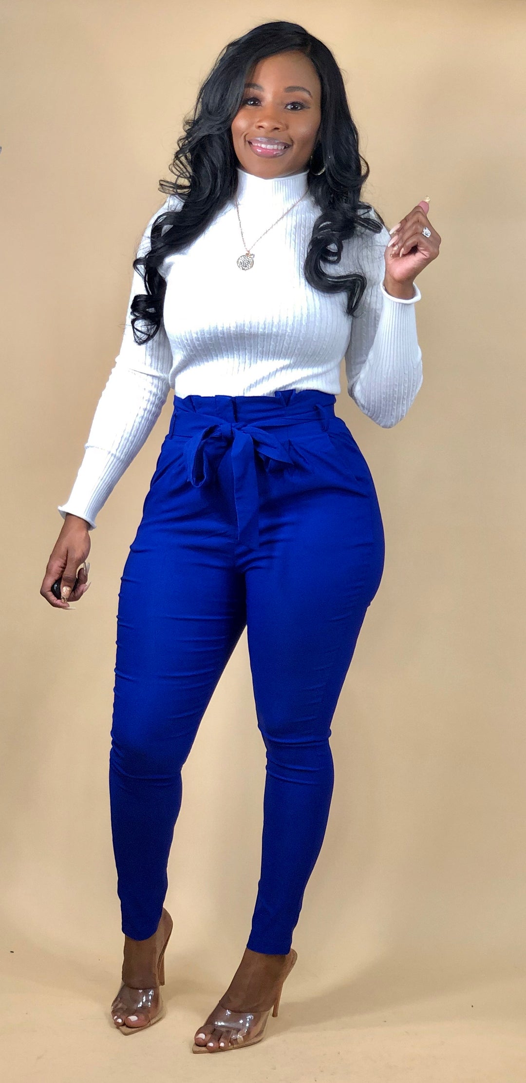 Luxe Diva Pants up to 3XL (Royal Blue)