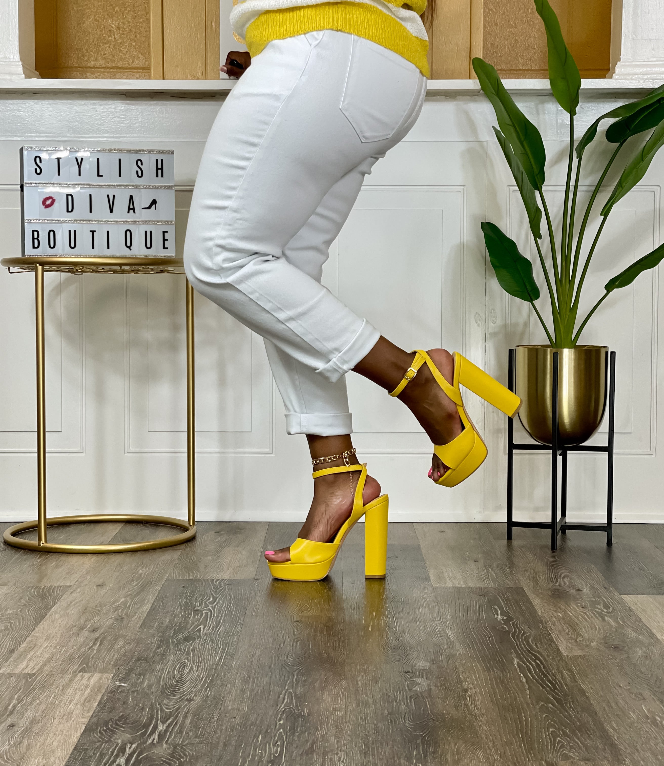 Heels Womens Soft Yellow Heels Women's Sext Yellow Patent Leather