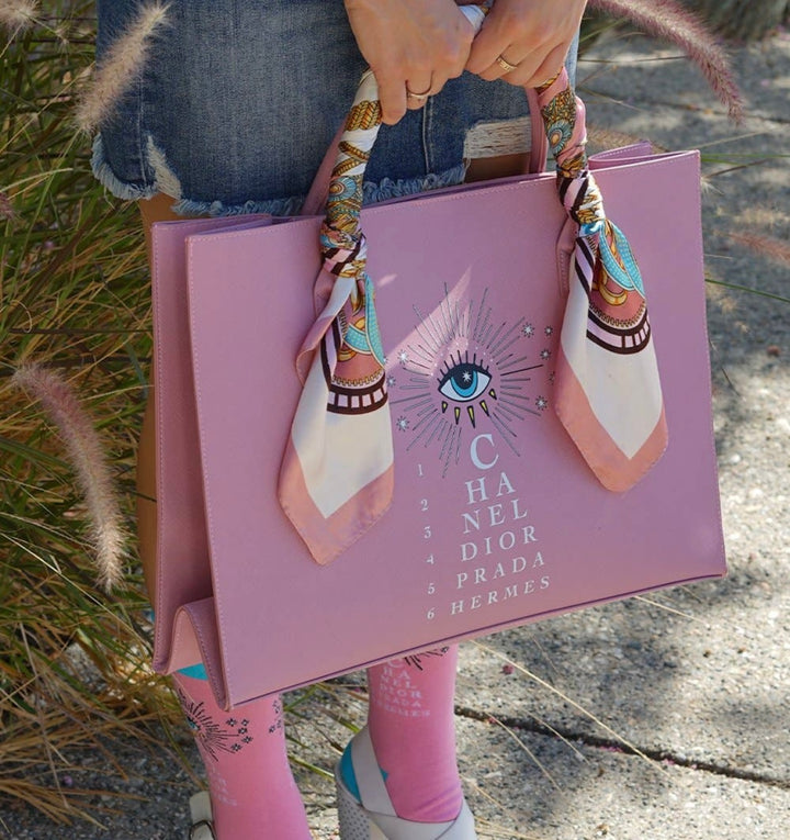 Designer Vision Tote Bag (Dusty Pink)