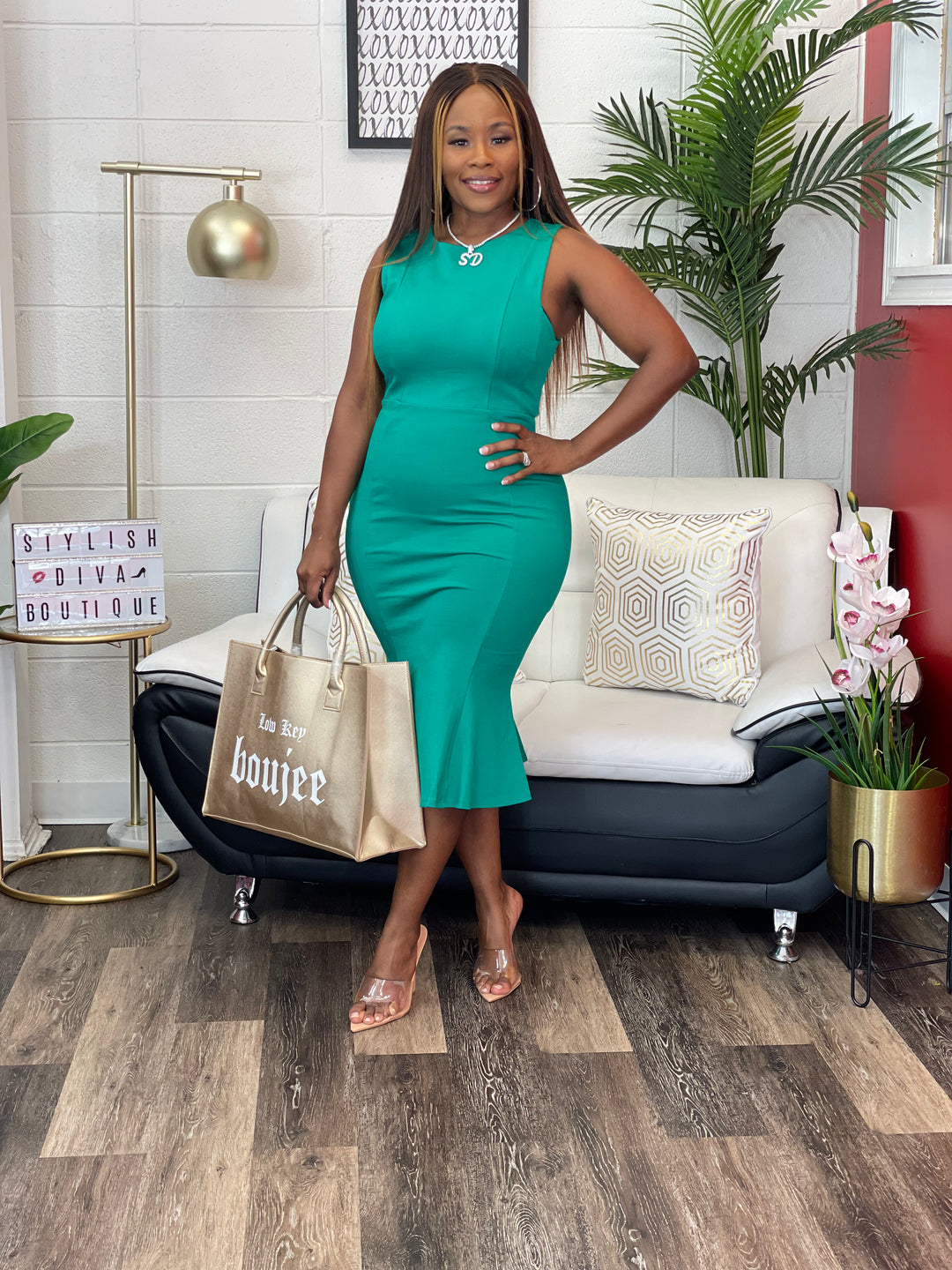Posh & Classy Mermaid Midi Dress (Kelly Green) Stylish Diva Boutique Posh & Classy Mermaid Midi Dress (Kelly Green) Stylish Diva Boutique